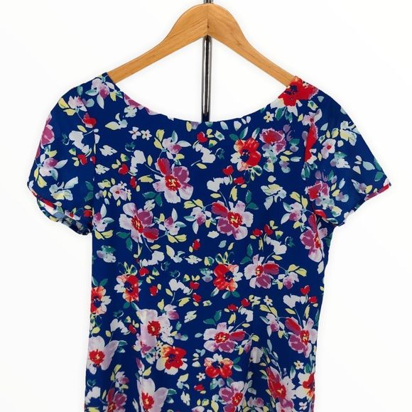 Yumi Kim Love Potion Mini Dress in Blue Floral Zippered Back size Medium - Picture 3 of 11